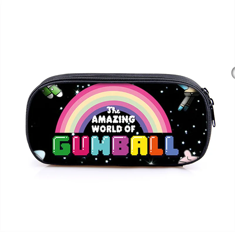 1pcs pencil bags 024 16 дюймов удивительный мир Gumball рюкзак для детей школьные сумки мультфильм игра книга рюкзак повседневный школьный рюкзак подарок - Цвет: 1pcs pencil bags 024