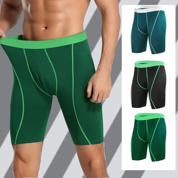 

Long Men Boxer Underwear Men Underware Boxer Shorts Mens Mesh Long Leg Boxers Underpants for Sporting Sexy Pouch Panties