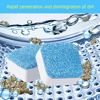 

1 Tablet Washing Machine Cleaner Washer Cleaning Detergent Effervescent Cleaning Pad Tablet Washer Cleaner