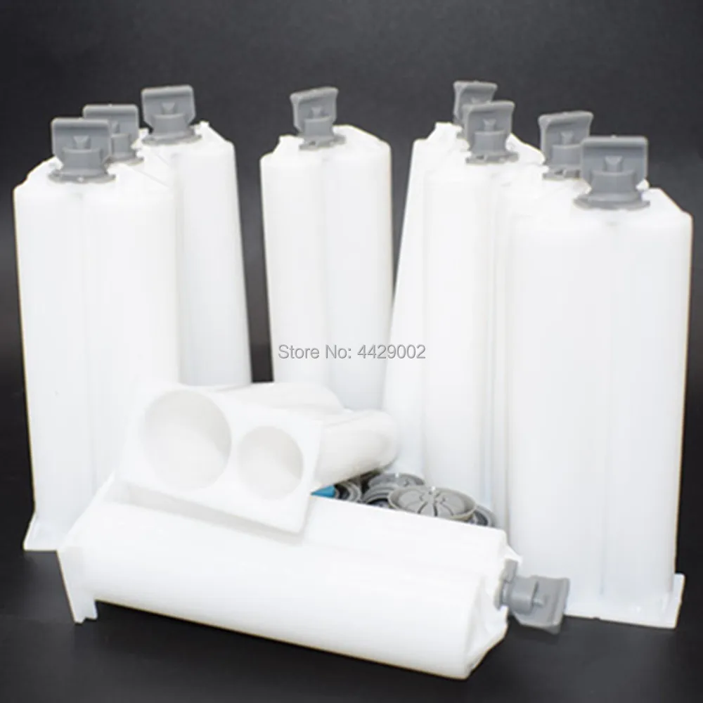 

10pcs A&B 1:2 Dual Cartridge Epoxy Adhesive 2:1 50ml Two Component AB Glue Cartridge AB Epoxy Gun Cartridges