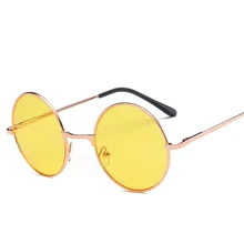 Fashion Multi-Color Retro Round Sunglasses Women Sun Glasses Lens Alloy Sunglasses female Eyewear Driver Goggles Car Accessories
