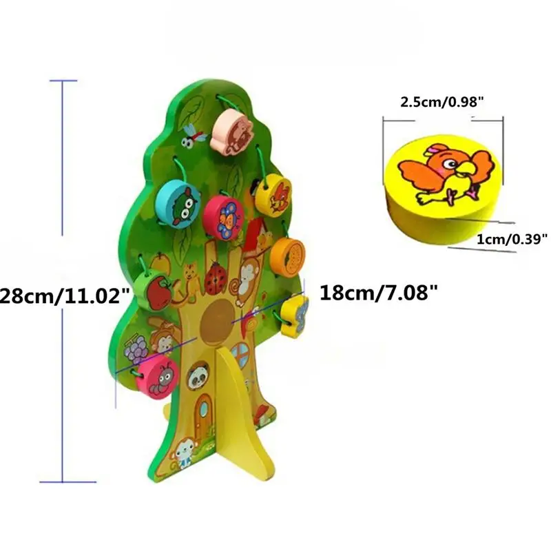 3D деревянная игрушка DIY животных фруктовых деревьев дом ваш заказ прямо к этому поставщику бусины подарок на день рождения ребенка Дети