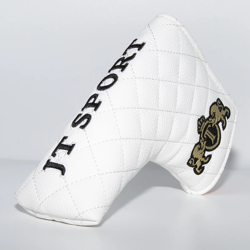 Кожаный чехол для клюшки для гольфа Golf Blade Putter головные уборы JT Sport белый чехол для головки клюшки для гольфа кожаный магнитный чехол