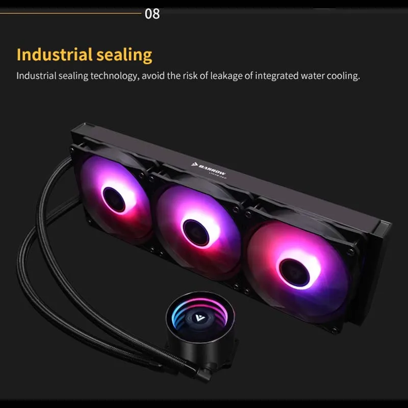 #^Special Price Barrow water cooler CPU integrated Radiator 360mm ,Desktop computer integrated cold row Dazzle series Lazy kit