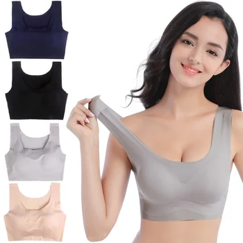 

Breathable Push Up Bras Women Sport Bras Mesh Fitness Sexy Vest Wireless Brassiere Plus Size