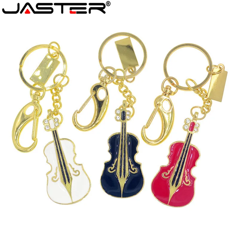 JASTER red withe color гитара с отделкой кристаллами модель usb2.0 4 ГБ 8 ГБ 16 ГБ 32 ГБ флеш-накопитель USB флеш-накопитель креативный Pendriv