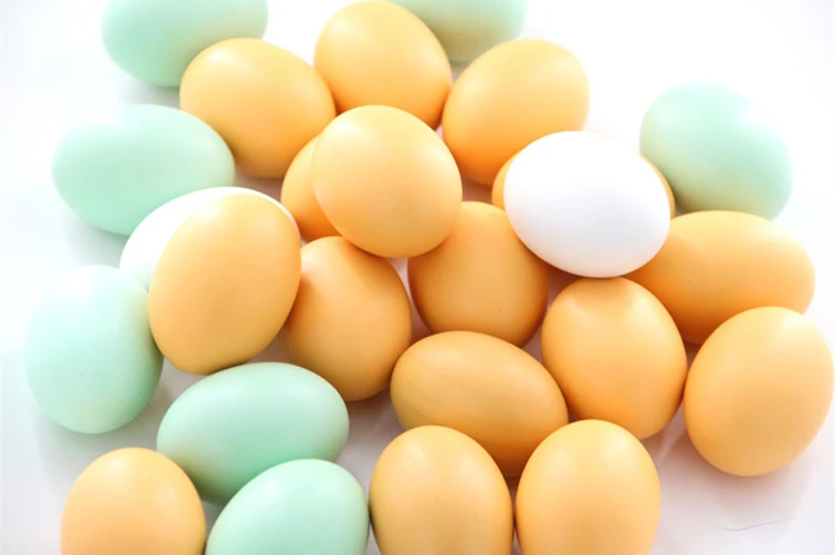 Wooden Easter Eggs Hand Crafts DIY Painting Sensory Toys 3PCSLOT Montessori Educational Children's Creativity Gift for Teacher (9)