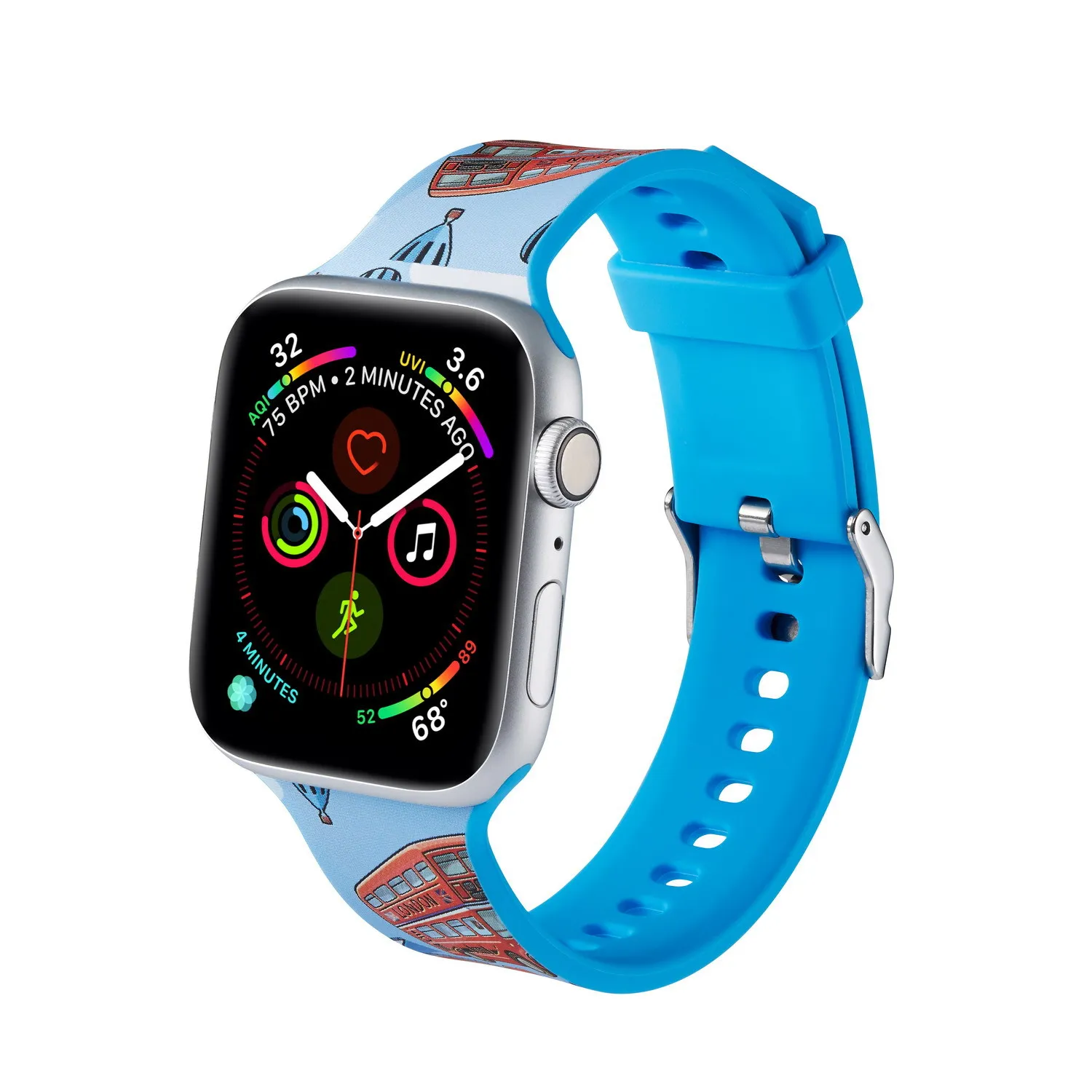 Для Apple Watch 38 мм 42 мм 40 мм 44 мм мягкий ремешок мультфильм камуфляж браслет для iwatch серии 5 4 3 2 1 Аксессуары для умных часов