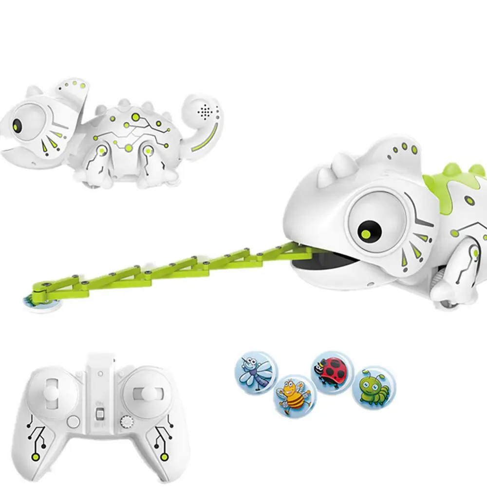 

RC Robot Dinosaur Toys Chameleon Pet Changeable Light Remote Control Electronic Model Animal Intelligent Robot Kit Toys 2.4CHz