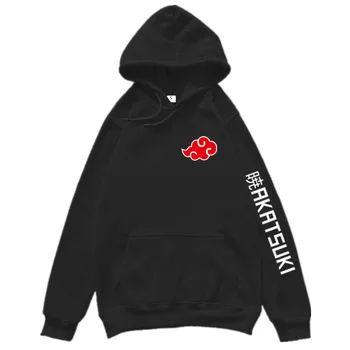 

2020 Latest Japan Anime Naruto Akatsuki Member Hoodies Hip Hop Pullover Sweatshirt Itachi Obito Large Size Hoodie Women / Men