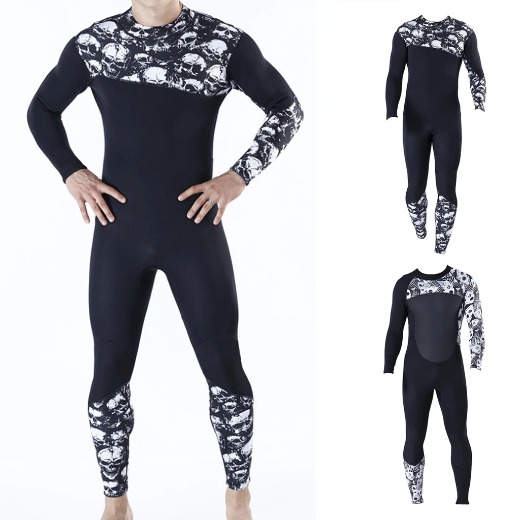 Full Body Swimsuit Diving Suit Wetsuit Long Sleeve Keep Warm Back Zip for Scuba Snorkeling Water Sports Multiple Sizes