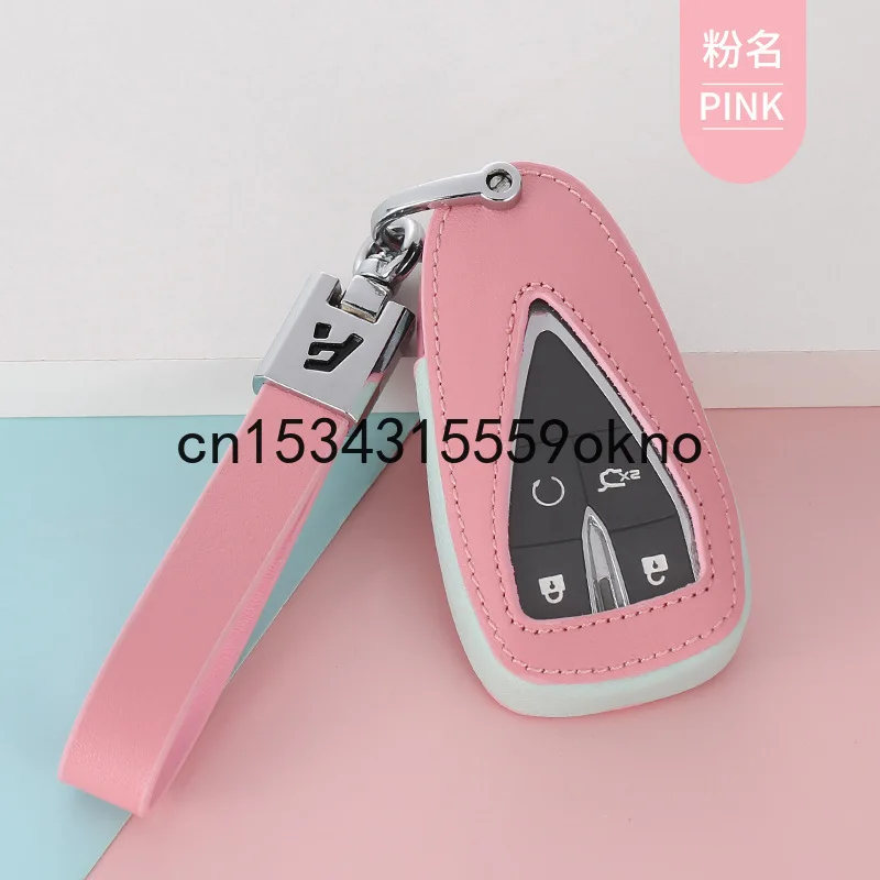 

Кожаный чехол для ключа Changan X5 CS75 Plus Unit CS95 CS35 CS15 CS55, чехол для смарт-ключа с дистанционным управлением