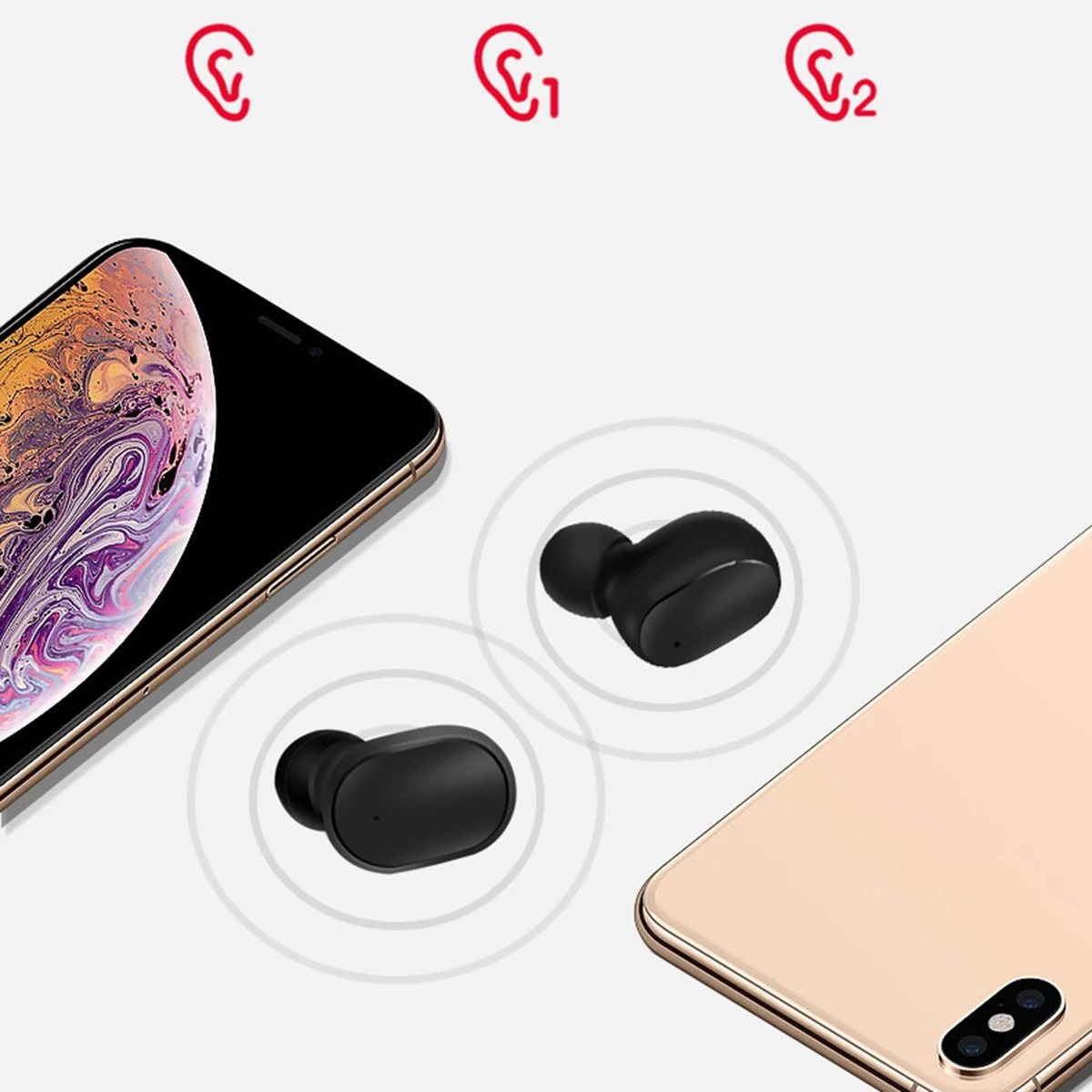 SOONHUA TWS Bluetooth 5,0 наушники беспроводные наушники мини-вкладыши спортивные громкой связи стерео наушники водонепроницаемые