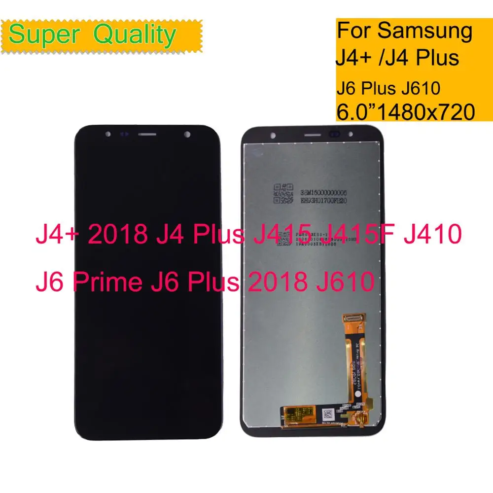 Для samsung Galaxy J4+ J4 Plus J415 J415F J410 J6 Prime J6 плюс J610 ЖК-дисплей Дисплей сенсорный датчик экрана в сборе