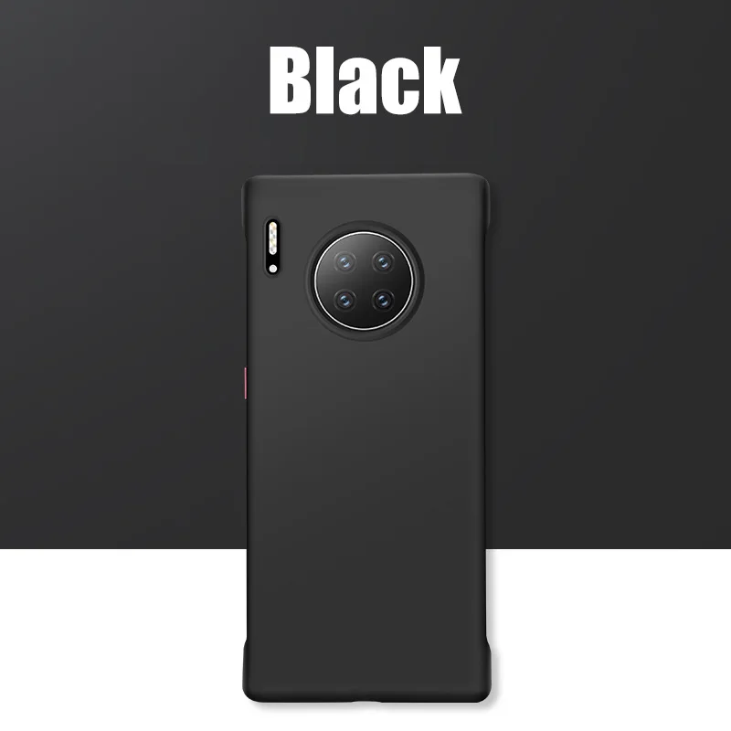 Жидкий силиконовый чехол для huawei P30 P20 lite P30 Pro Чехол для huawei mate 30 20 10 Pro Lite P Smart 18 чехол - Цвет: Черный