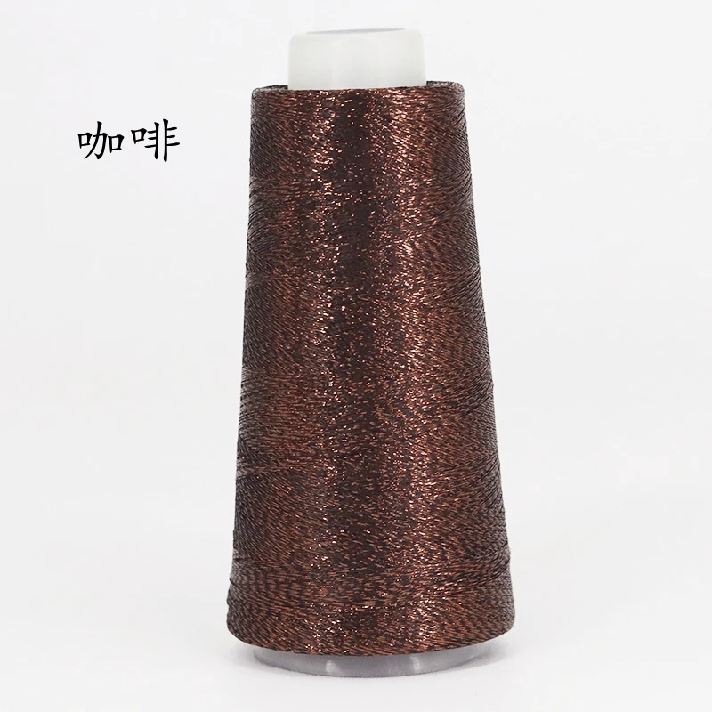 Premium Gold & Silver Acrylic Embroidery & Sewing Thread - 2000m Spool