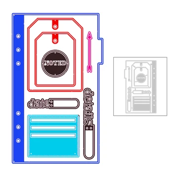 

2020 New DIY Words Tag Frame Metal Cutting Dies Photo Album Background Scrapbooking For Decorative Paper Stencil 3D Card Making