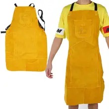 AP-6101 сварки из коровьей кожи кузнец фартук огнеупорные теплоизоляция защита