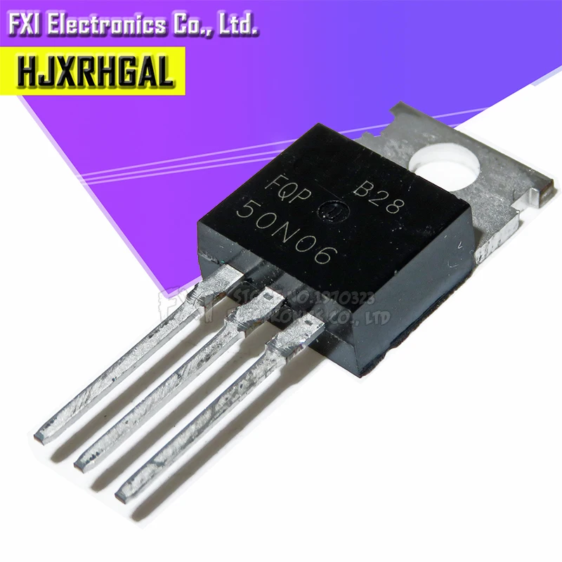 10 шт./лот FQP50N06 RFP50N06-220 MOS 60V 50A-220 гарантированный оригинал | Электронные компоненты
