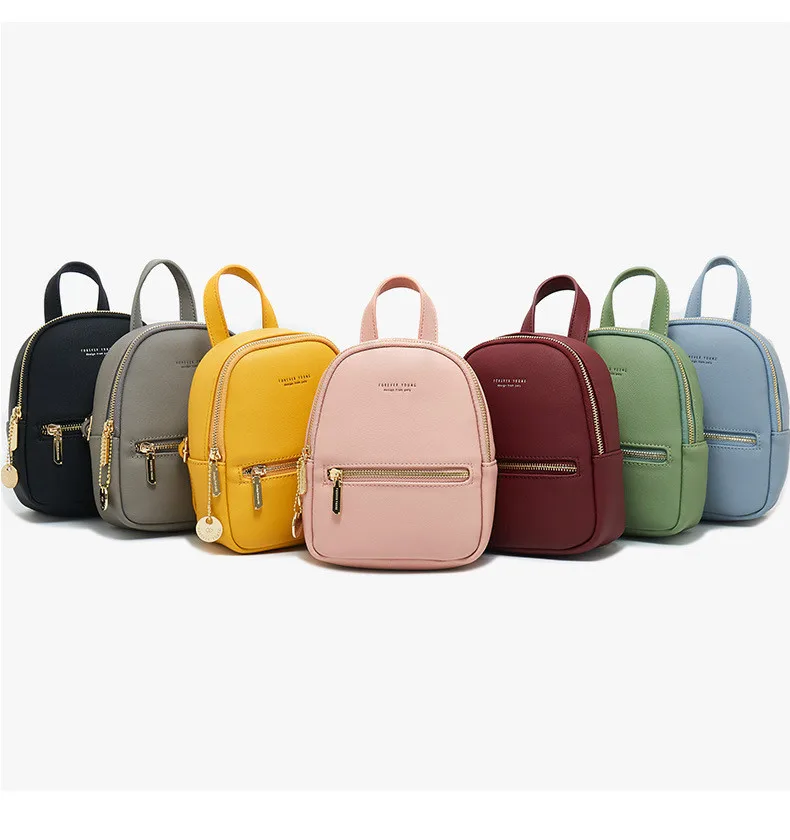 Мини-рюкзаки для женщин из искусственной кожи, школьные сумки для девочек-подростков, маленькие дорожные сумки для девушек, дамские рюкзаки