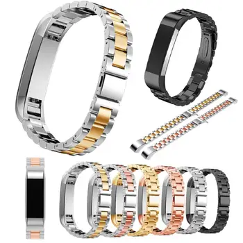 

for Fitbit Alta Three Pearl Steel watchBand Replacement Wristband for Fitbit Alta HR Smart Sport Stainless Steel Strap Accessory