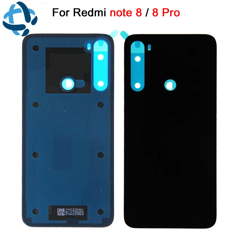 Для Xiaomi Redmi Note 8 Pro задняя крышка со стеклом Задняя Дверь Корпус чехол панель для
