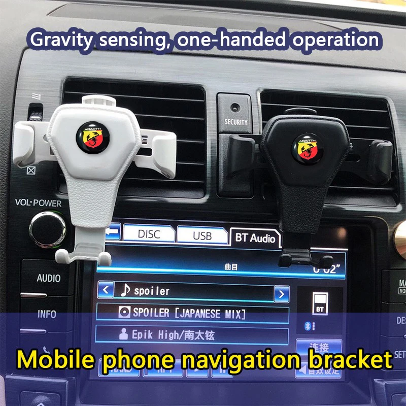 Car Phone Holder Universal Leather Gravity support Air Vent Stand Mount
