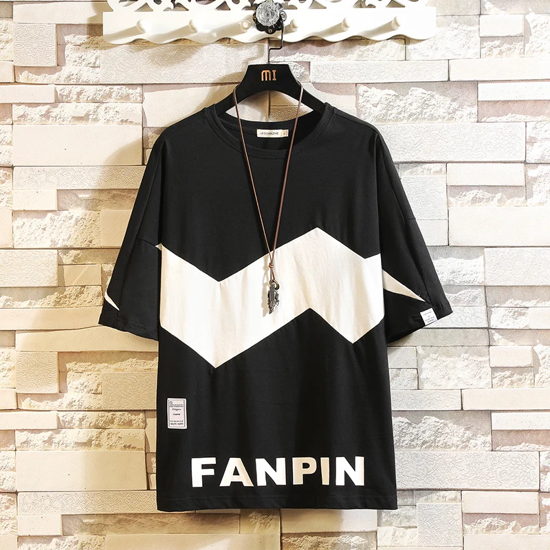 

Short Sleeve T Shirt Men 2020 Summer High Quality Tshirt Top Tees Print Brand Fashion Clothes Plus Size M-4XL 5XL O NECK