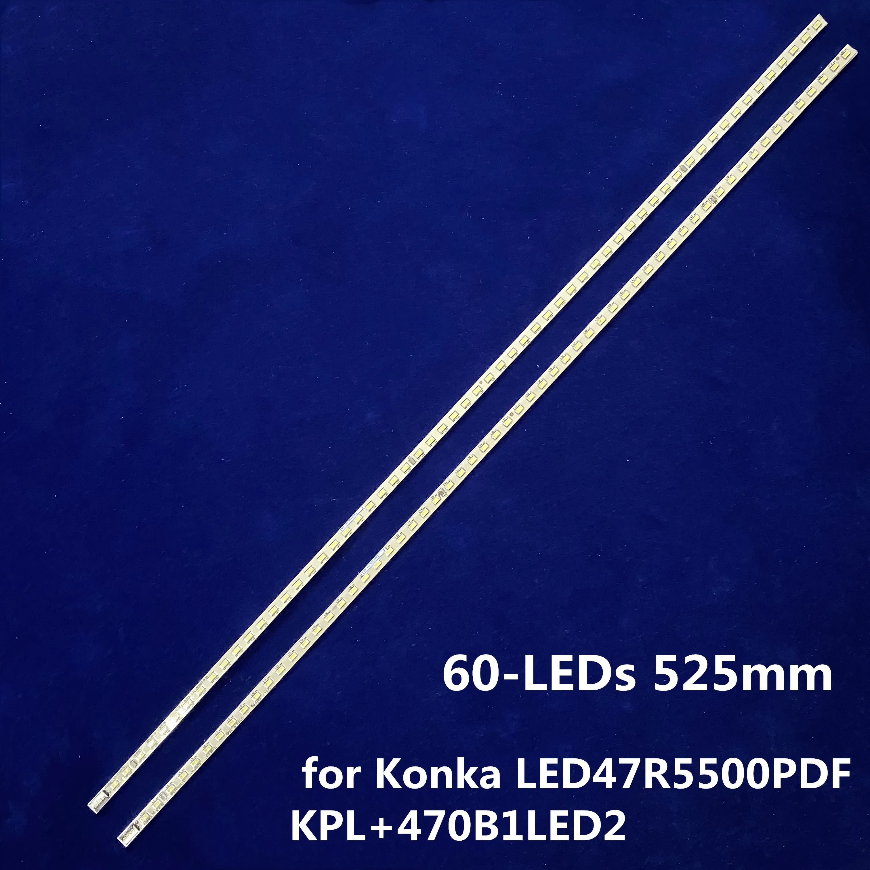 1 пара оригинальных светодиодных лент для подсветки телевизора Konka LED 47R5500PDF KPL + 470B1