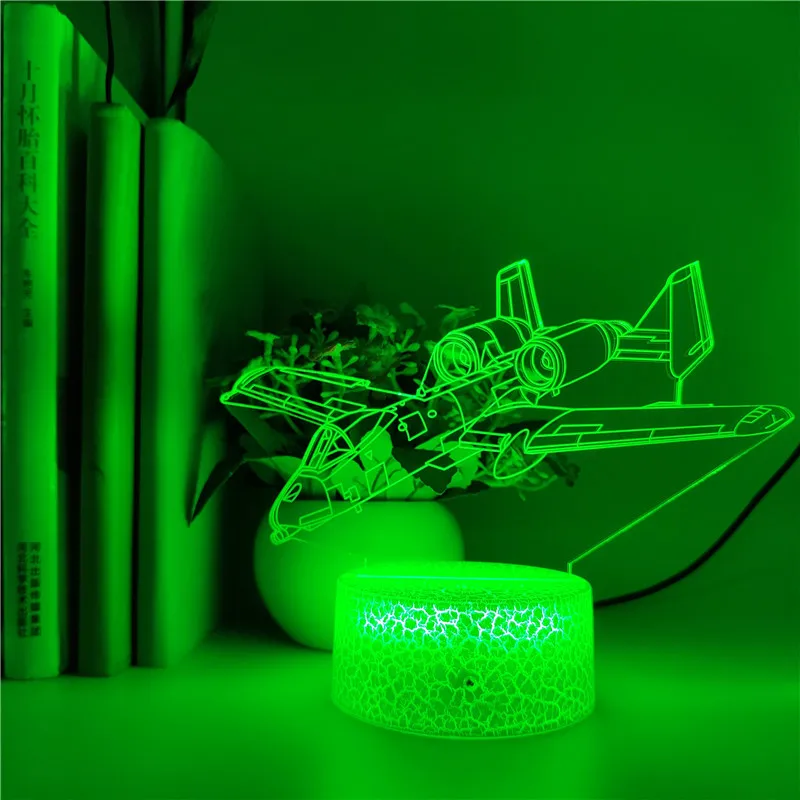 Bluetooth динамик 3D Led домашний декор 7 цветов Изменение вертолет моделирование