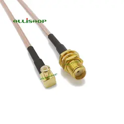 15 см SMA женский к MCX мужчины прямым углом RG316 Низкая потеря косичка кабель коаксиальный кабель с разъемами для маршрутизатора, усилителем и
