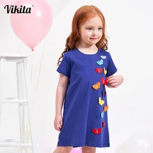 VIKITA платья для девочек; Новинка года; брендовая одежда принцессы для девочек в европейском и американском стиле; милые платья для маленьких девочек; JM6808