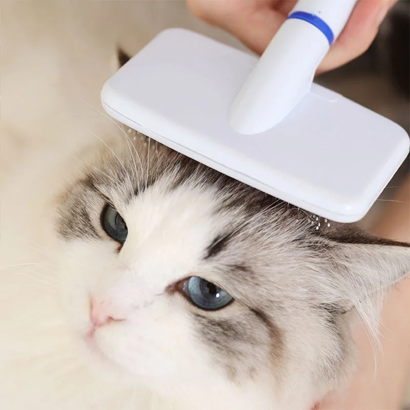 Multi-propósito peine para perro y gato aguja de cepillo para el cabello para mascota para Yokie cachorro perro pequeño removedor de pelo de belleza para mascotas aseo herramienta
