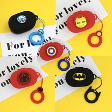 Чехол для наушников с изображением Мстителей для mi Airdots, чехол с милой защитной рамкой для Xiao mi Airdots, чехол s для mi Air Dots с брелоком