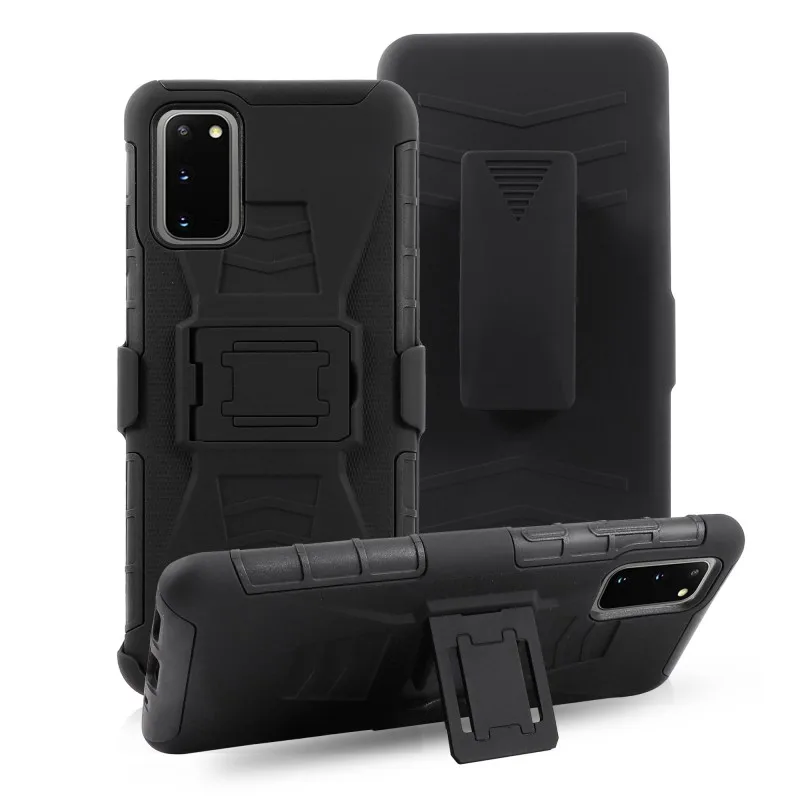 Противоударный чехол для Samsung Galaxy A51 A71 A50 A30S A70 гибридный армированный с зажимом