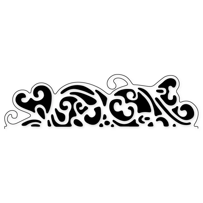  155*44mm Invitation Embossing Metal Cutting Dies Stencils DIY for Scrapbooking Paper Card Craft Etc - 4000272810893