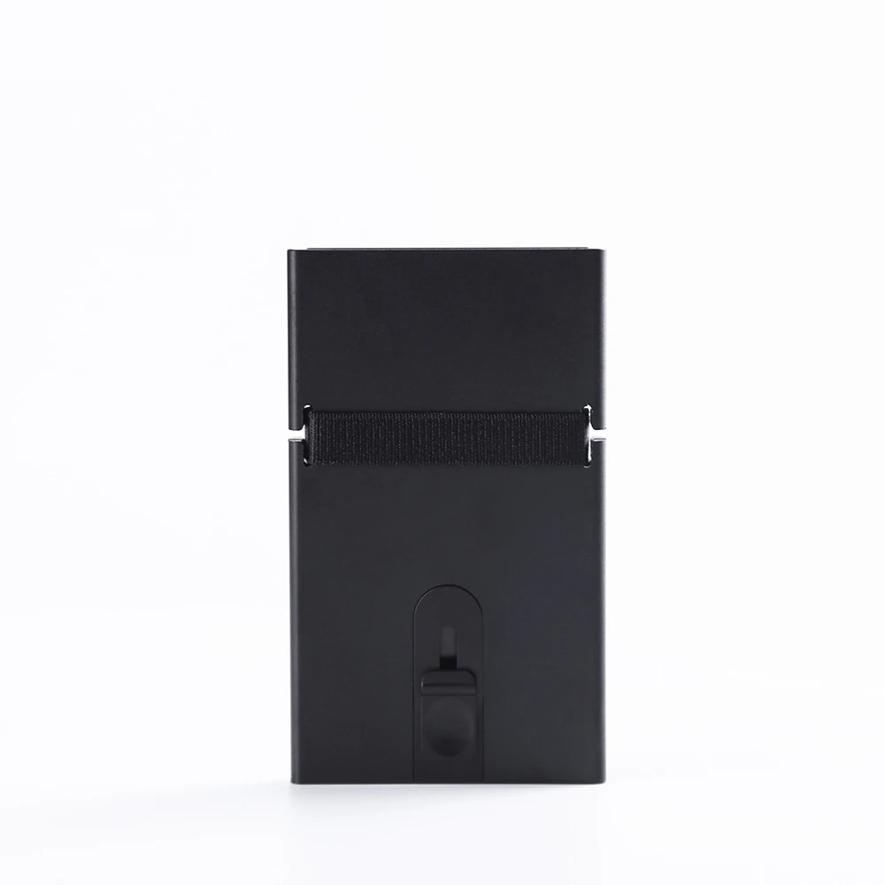Автоматический эластичный держатель для карт RFID - Цвет: black