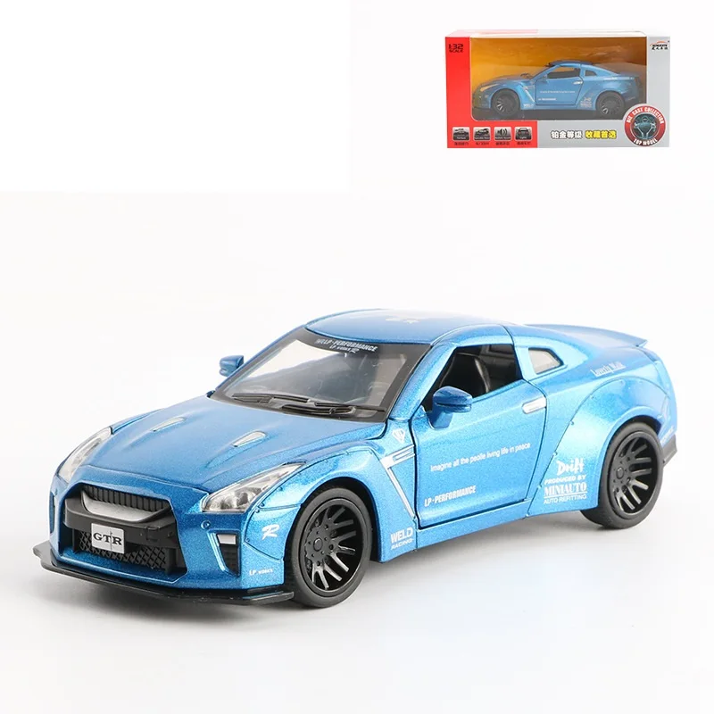 Новая Модель гоночного автомобиля NISSAN GTR 1:32 литой и игрушечный автомобиль