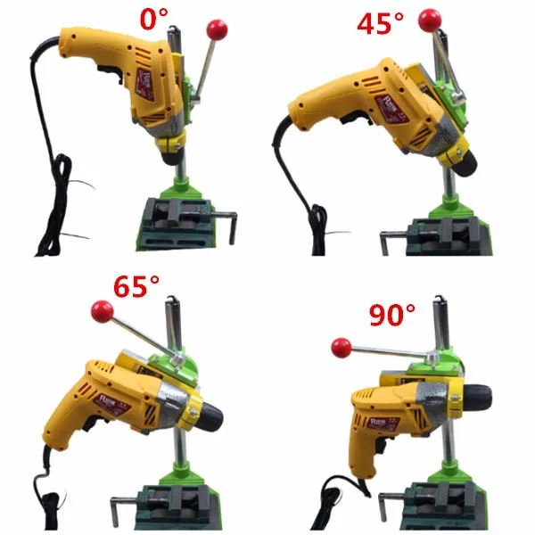 

Mini Electric Drill Carrier Bracket 90 Degree Mini Electric Rotating Fixed Frame Drill Stand Press Tool Accessories