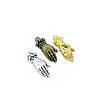 

15pcs Charms Hand 26x10mm DIY Jewelry Making Pendant Fit Necklace Bracelet Handcraft