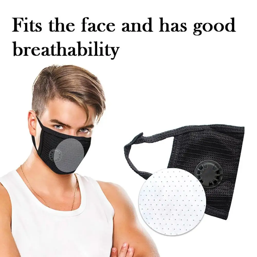 

1pc Dust Mask Unisex Anti-pollution Mask Outdoor Protection N95 Non-woven Cloth Dust Mask Cotton Yarn Black Mask Neutral / outdo