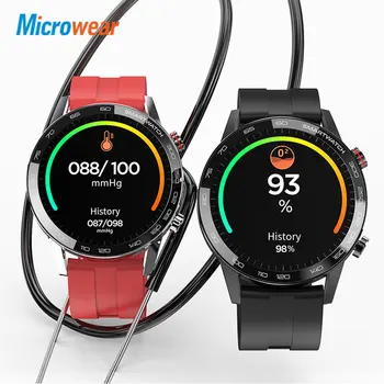 

Microwear L16 Smart Watch Men IP68 Waterproof ECG+PGG Heart Rate Blood Pressure Super Retina IPS VS L13 PL16 SmartWatch