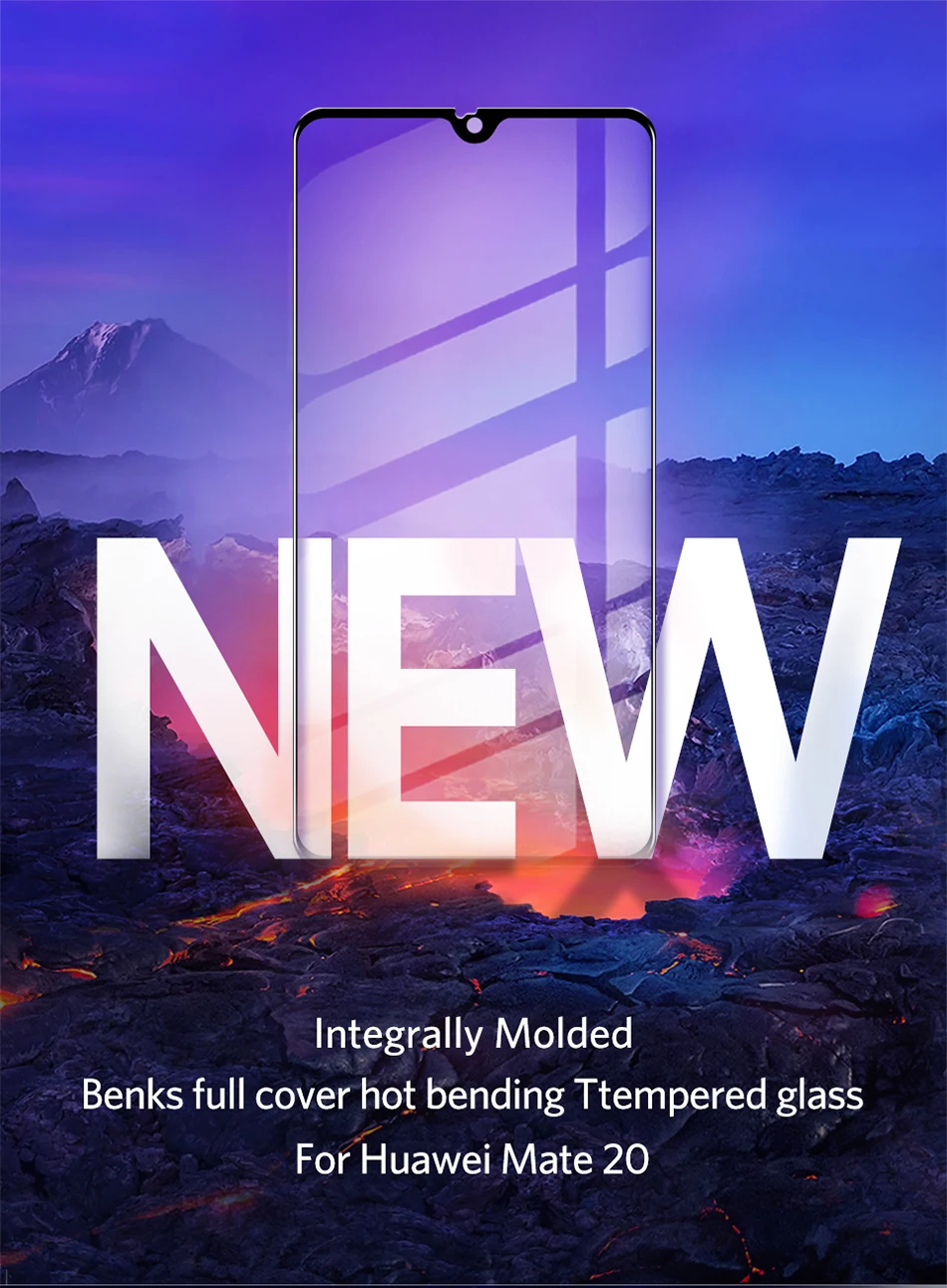 Benks VPRO 3D изогнутое полное покрытие из закаленного стекла 0,3 мм для huawei mate 20 mate 20X Edge закаленное стекло HD защитная пленка для экрана