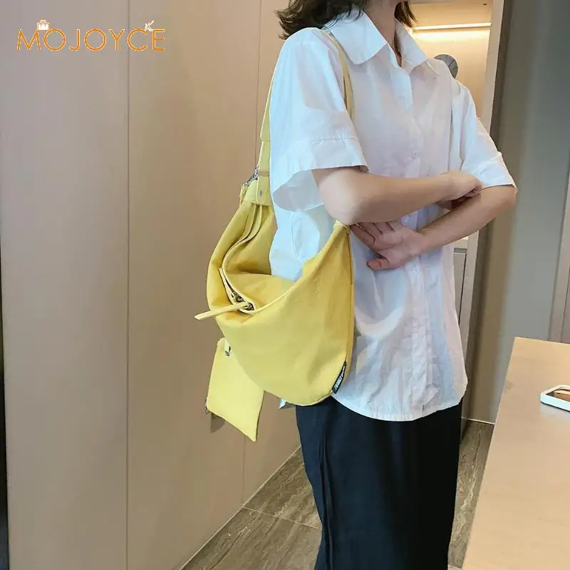 New Women's Shoulder Bag Canvas Handbag Korean Messenger Bag Casual Large Soft Crossbody Messenger Ladies Bucket Bags