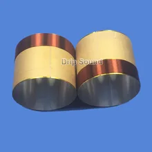 2шт 76 мм 76 ядро 8ohm голос басом катушка ASV белый алюминиевый НЧ динамик звуковой привод запчасти для ремонта динамика