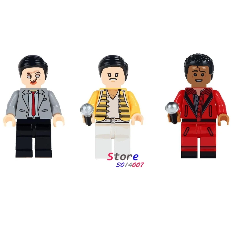 

Single Mr. Bean Freddie Mercury Singer Basketball Stephen Curry building blocks bricks toys for children