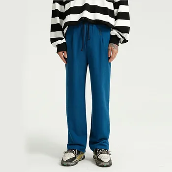 

Male Unisex Sports Casual Pants Men Vintage Fashion Streetwear Hip Hop Straight Sweatpants Joggers Trousers