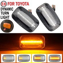 2Pcs Dynamic LED Side Marker fender Lights Flowing Turn Signal Light Side Repeater For Toyota Landcruiser 70 80 100 Series