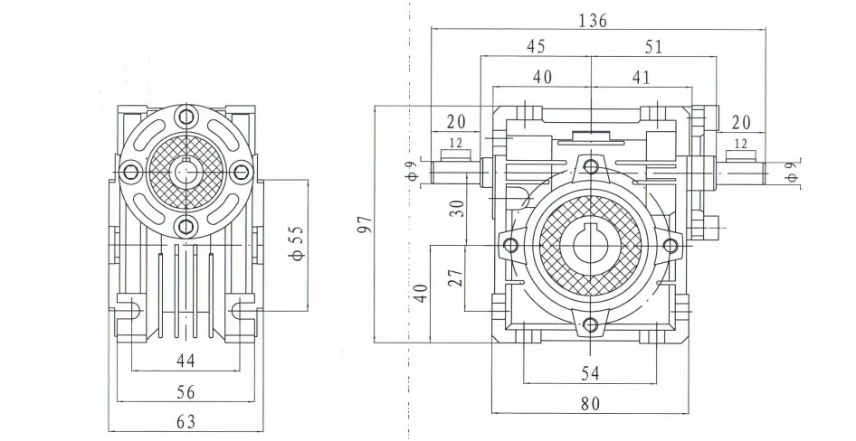 worm gearbox speed reducer