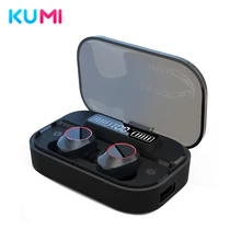 

KUMI T9S Pro 2000mAh Charging Box TWS Bluetooth Earphone True Wireless LED Waterproof Sports HiFi Stereo Bass In Ear Earbuds